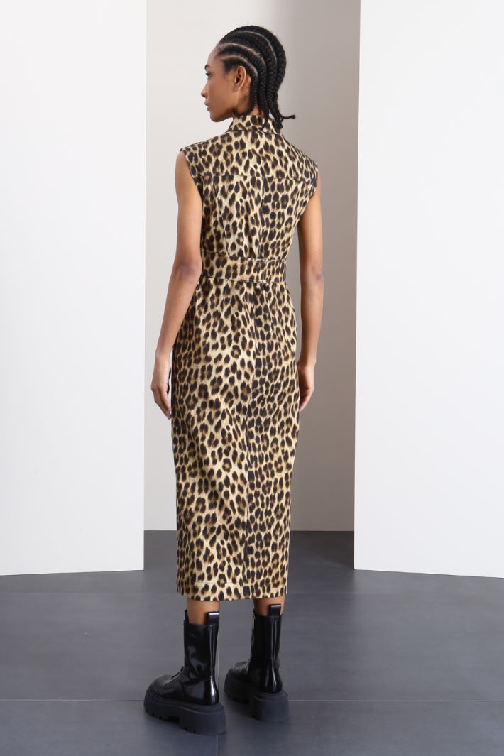 Abito smanicato in drill Fashion Market Abito smanicato in drill Fashion Market