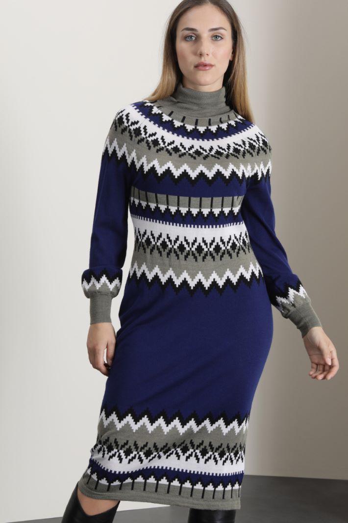 Abito in lana jacquard Fashion Market Abito in lana jacquard Fashion Market