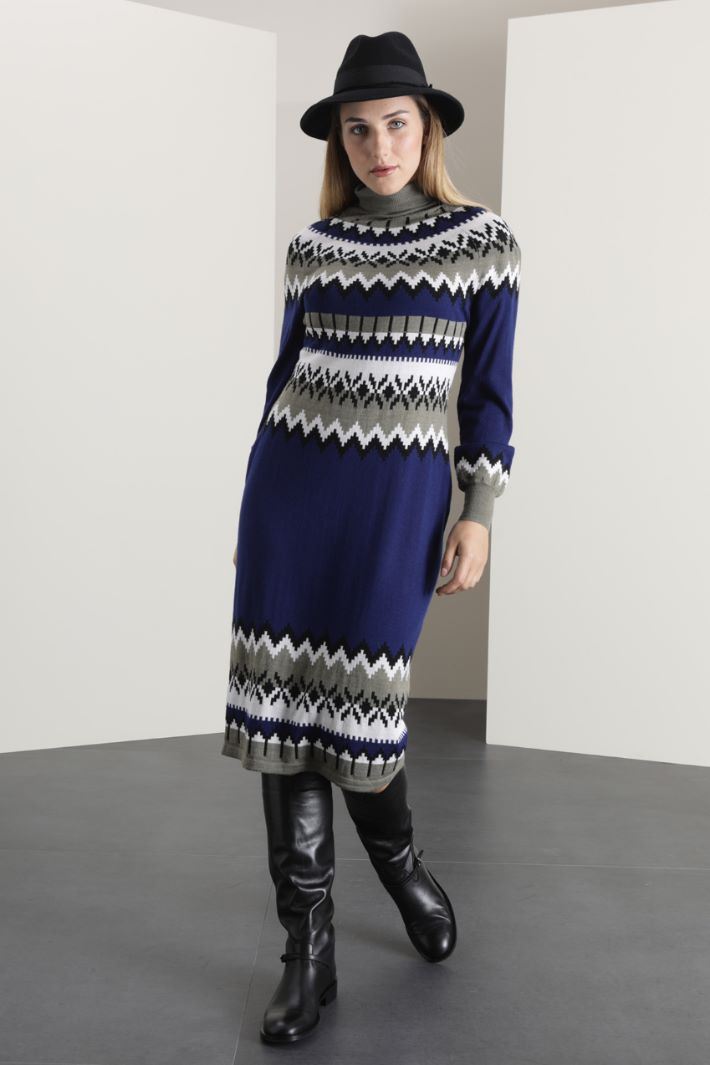 Abito in lana jacquard Fashion Market Abito in lana jacquard Fashion Market