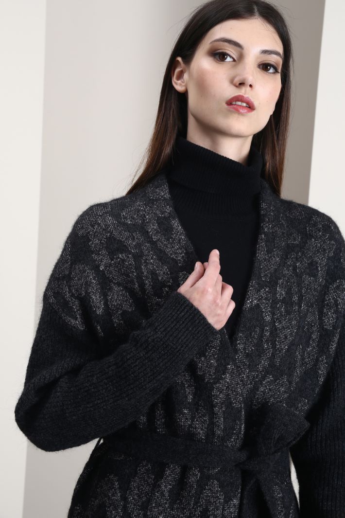 Cardigan jacquard in mohair Fashion Market Cardigan jacquard in mohair Fashion Market