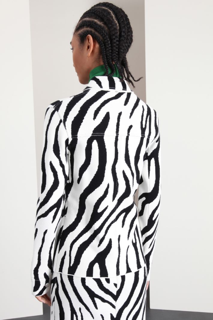 Sahariana in maglia jacquard Fashion Market Sahariana in maglia jacquard Fashion Market