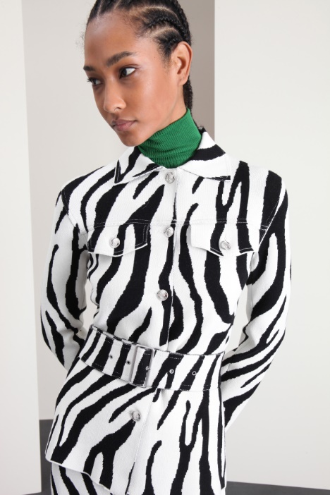 Sahariana in maglia jacquard Fashion Market