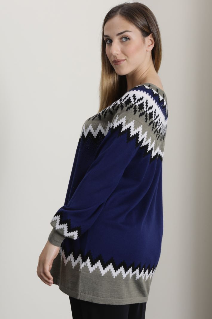 Maglia in lana con strass Fashion Market