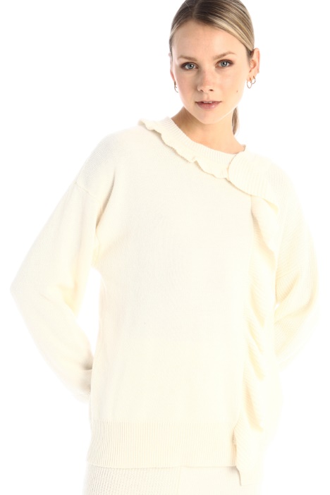 Maglia con motivo a volant Fashion Market