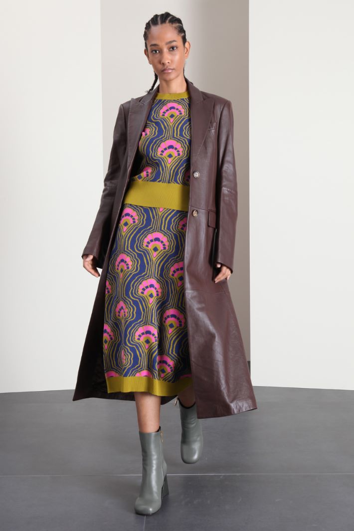 Maglia mezze maniche jacquard Fashion Market