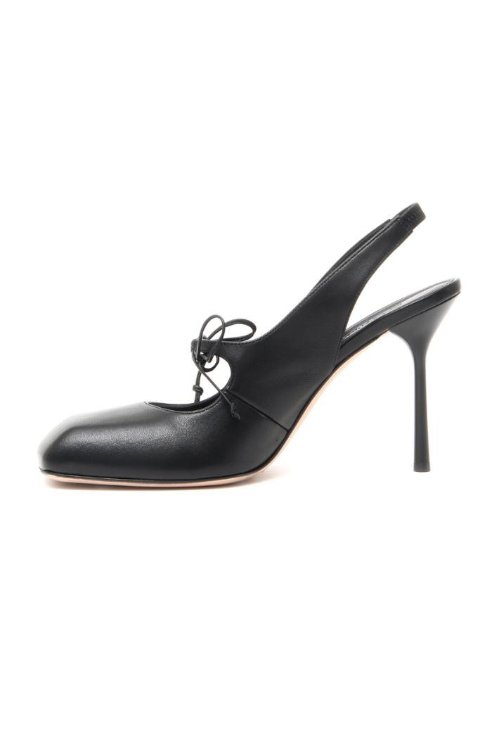 Slingback in pelle con fiocco Fashion Market Slingback in pelle con fiocco Fashion Market