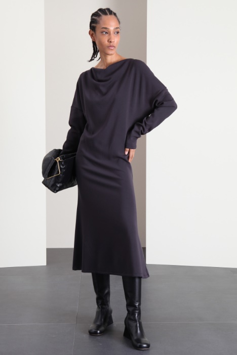 Abito longuette drappeggiato Fashion Market