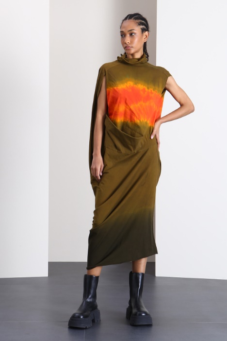 Abito asimmetrico in jersey Fashion Market