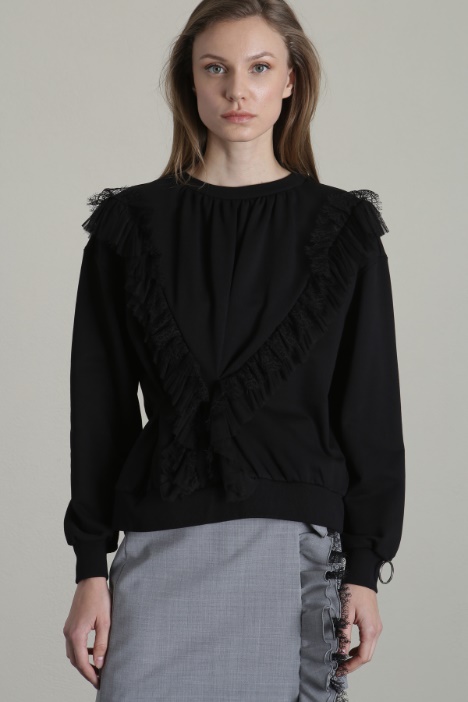 Felpa con rouches Fashion Market