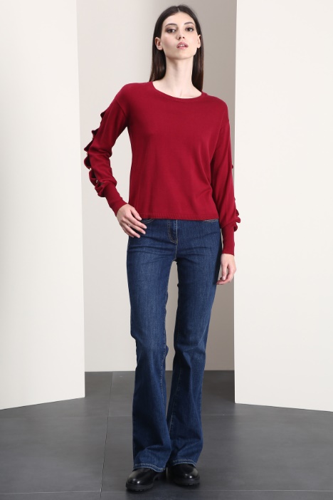 Maglia traforata con perline Fashion Market