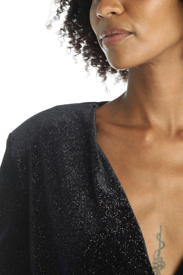 Abito corto in jersey velluto Fashion Market Abito corto in jersey velluto Fashion Market