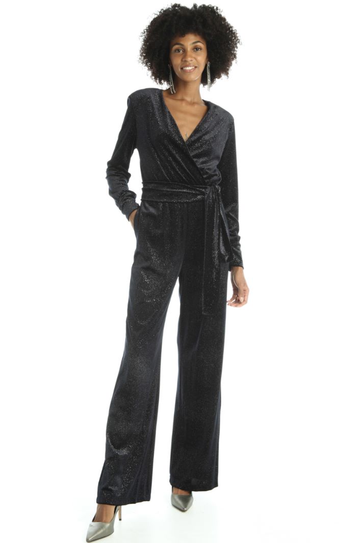 Tuta in velluto glitterato Fashion Market Tuta in velluto glitterato Fashion Market