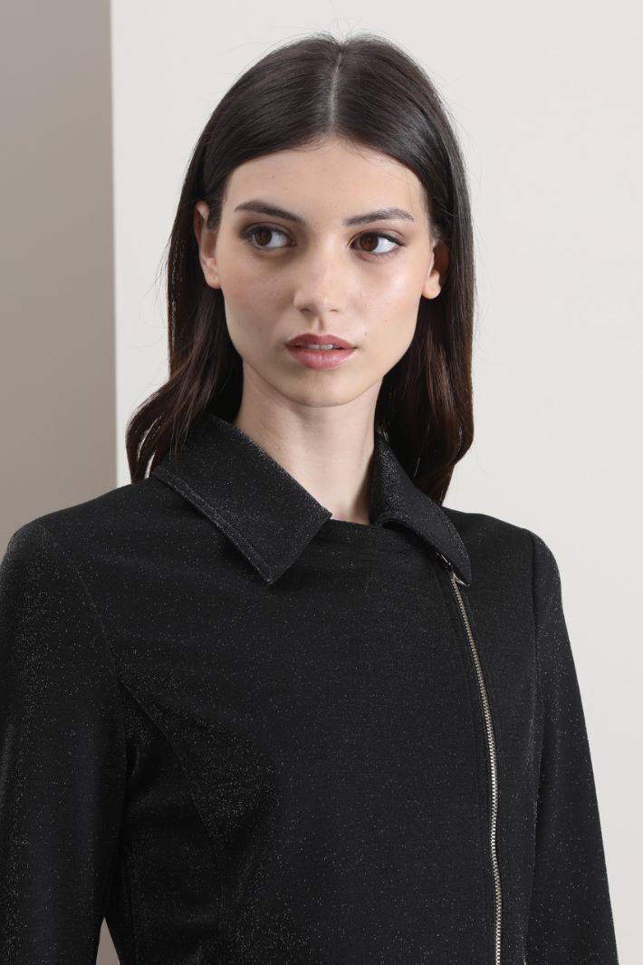 Giacca stile chiodo lamè Fashion Market Giacca stile chiodo lamè Fashion Market