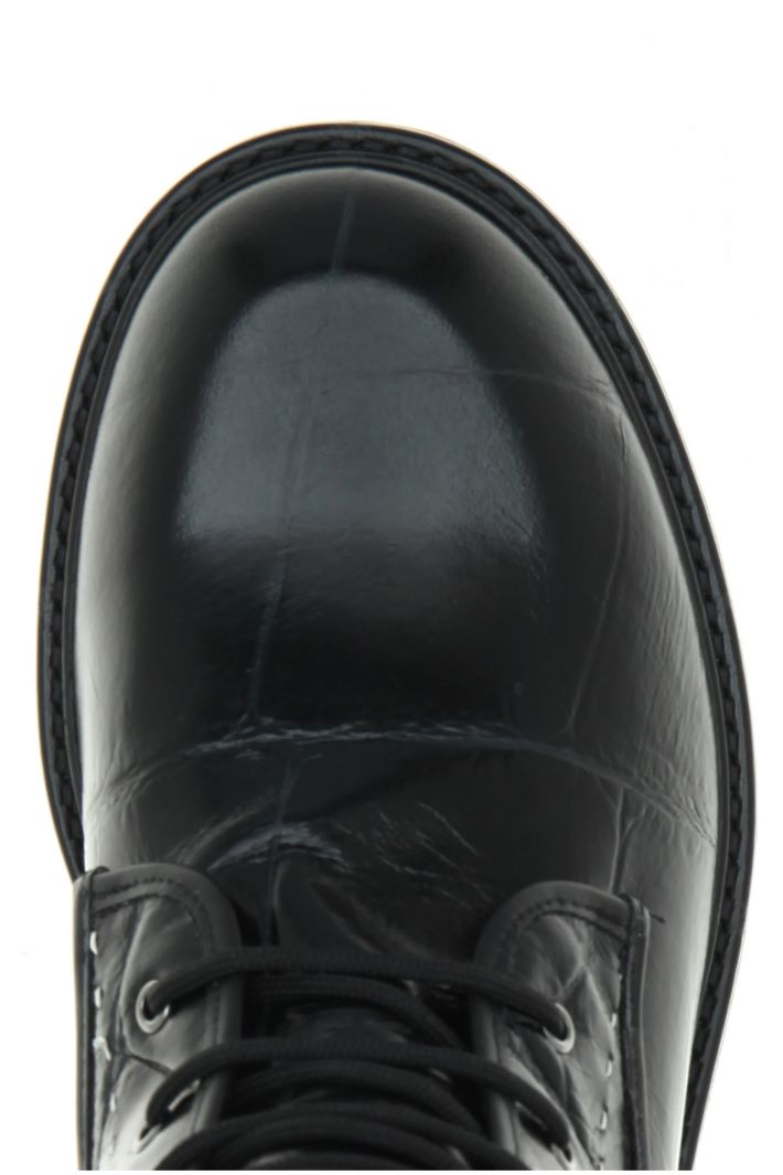 Anfibi in pelle stampa cocco Fashion Market