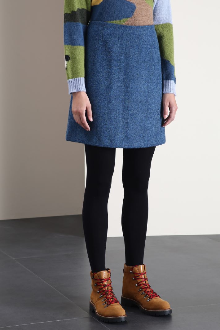 Minigonna ad A in lana Fashion Market Minigonna ad A in lana Fashion Market