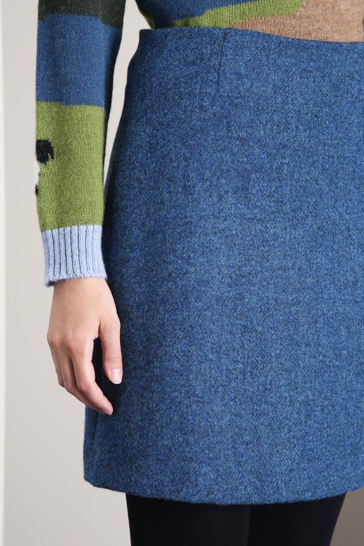 Minigonna ad A in lana Fashion Market Minigonna ad A in lana Fashion Market