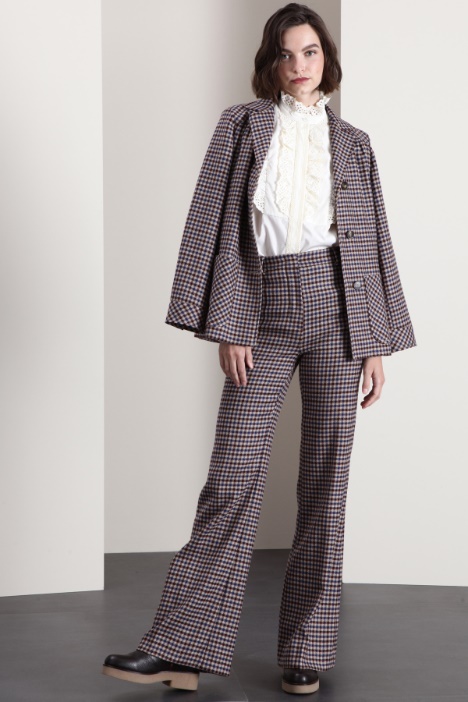 Pantaloni in batavia di lana Fashion Market