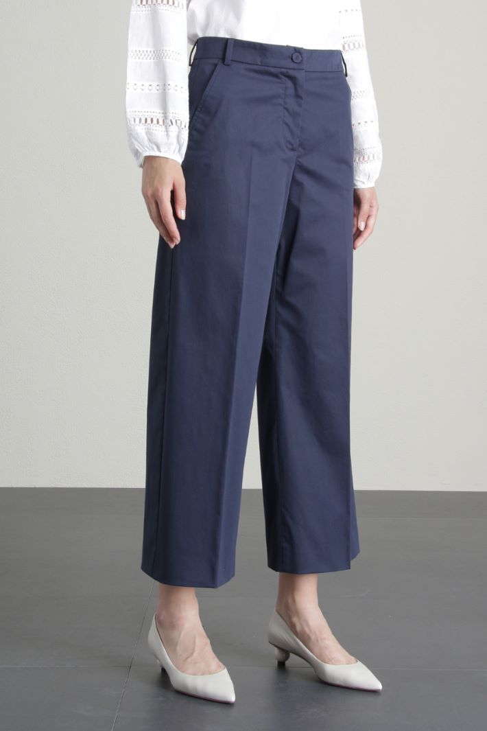 Pantaloni in raso di cotone Fashion Market Pantaloni in raso di cotone Fashion Market