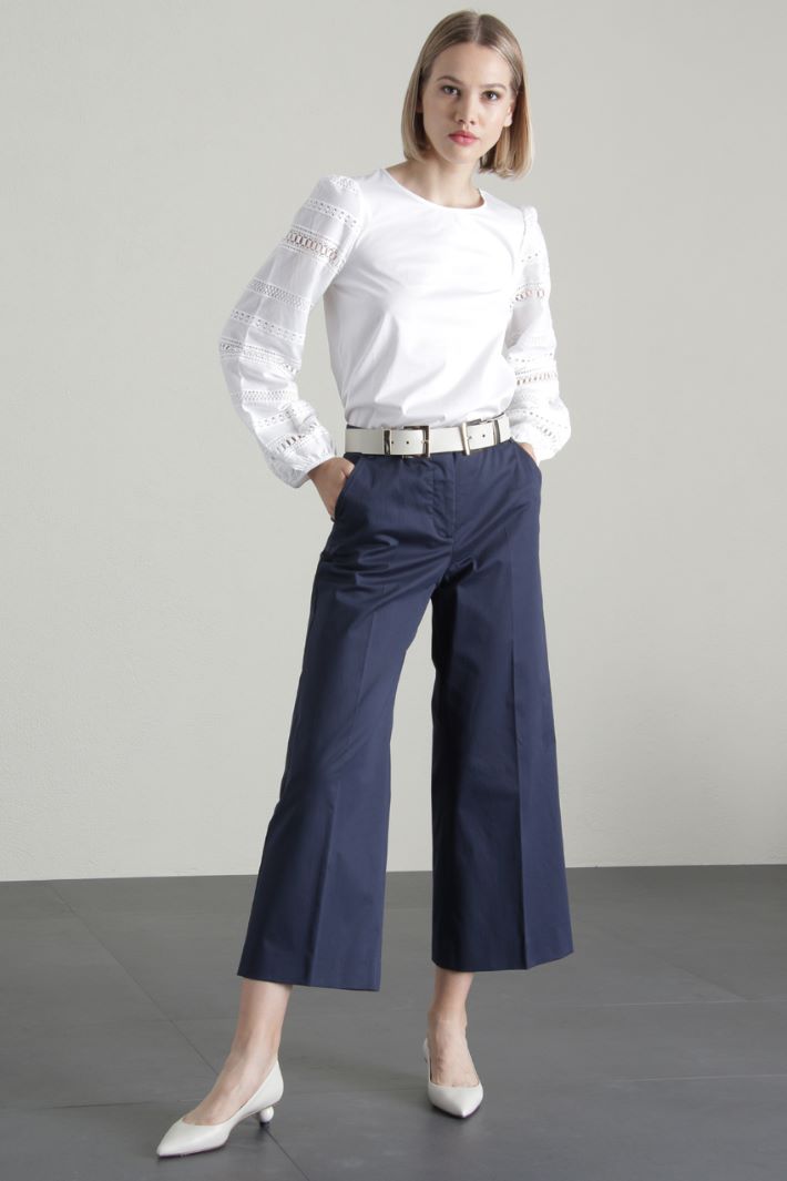 Pantaloni in raso di cotone Fashion Market Pantaloni in raso di cotone Fashion Market