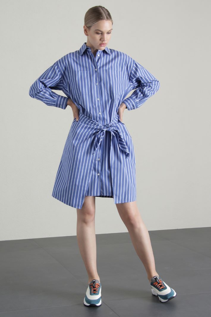 Abito in popeline con pannello Fashion Market Abito in popeline con pannello Fashion Market