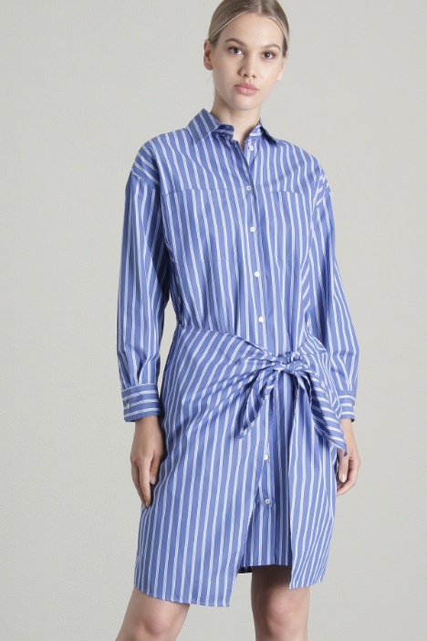 Abito in popeline con pannello Fashion Market