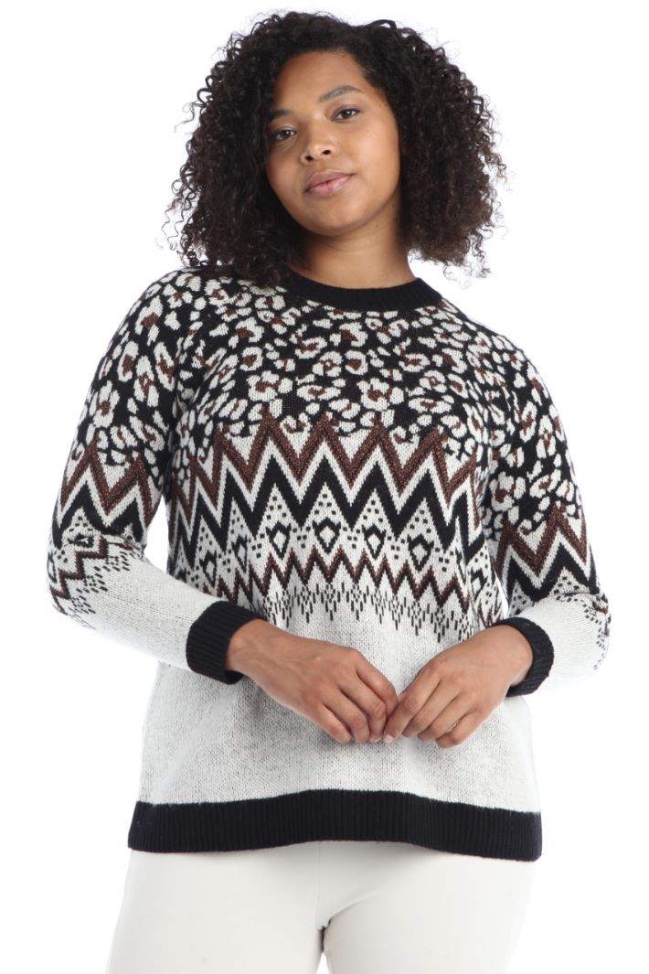 Maglia jacquard in misto lana Fashion Market Maglia jacquard in misto lana Fashion Market