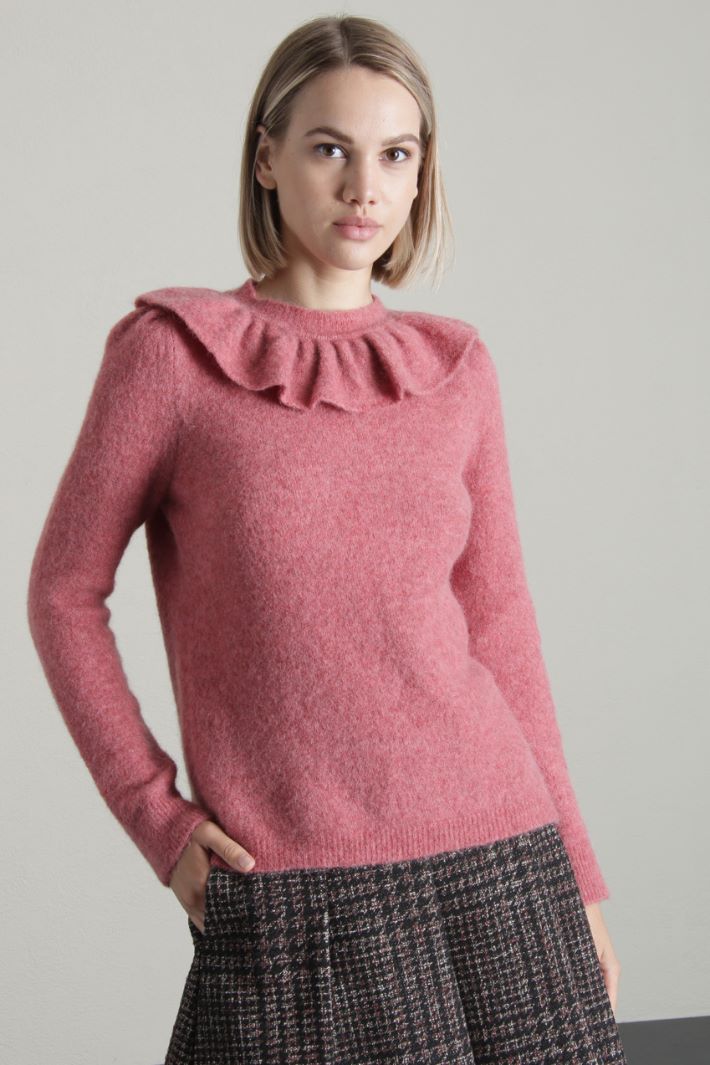 Maglia in alpaca con volant Fashion Market Maglia in alpaca con volant Fashion Market