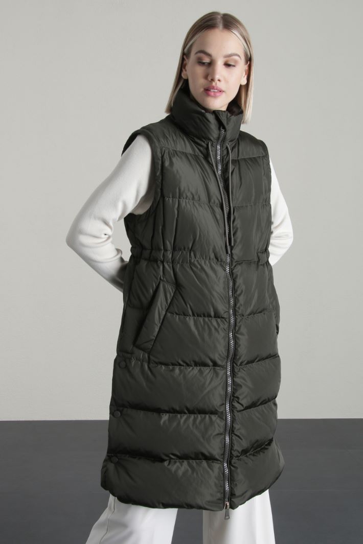 Piumino lungo con cappello Fashion Market