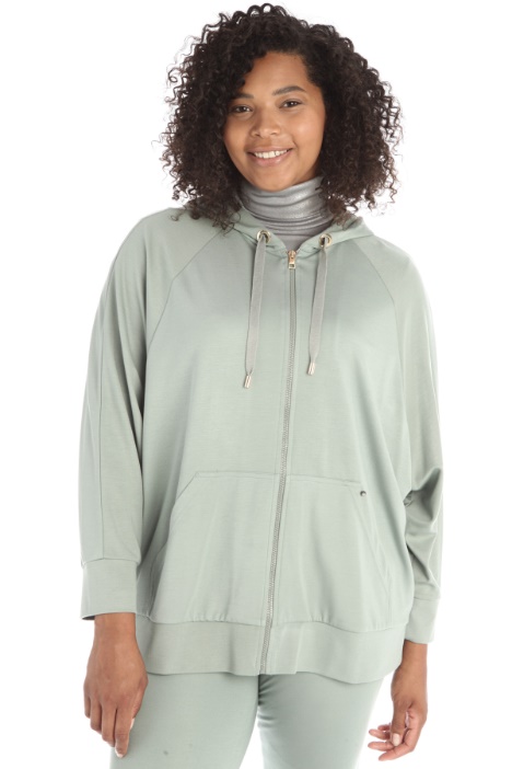 Felpa in jersey con zip Fashion Market