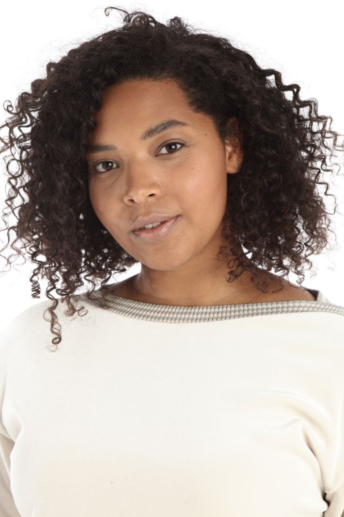 Felpa in jersey velluto Fashion Market Felpa in jersey velluto Fashion Market