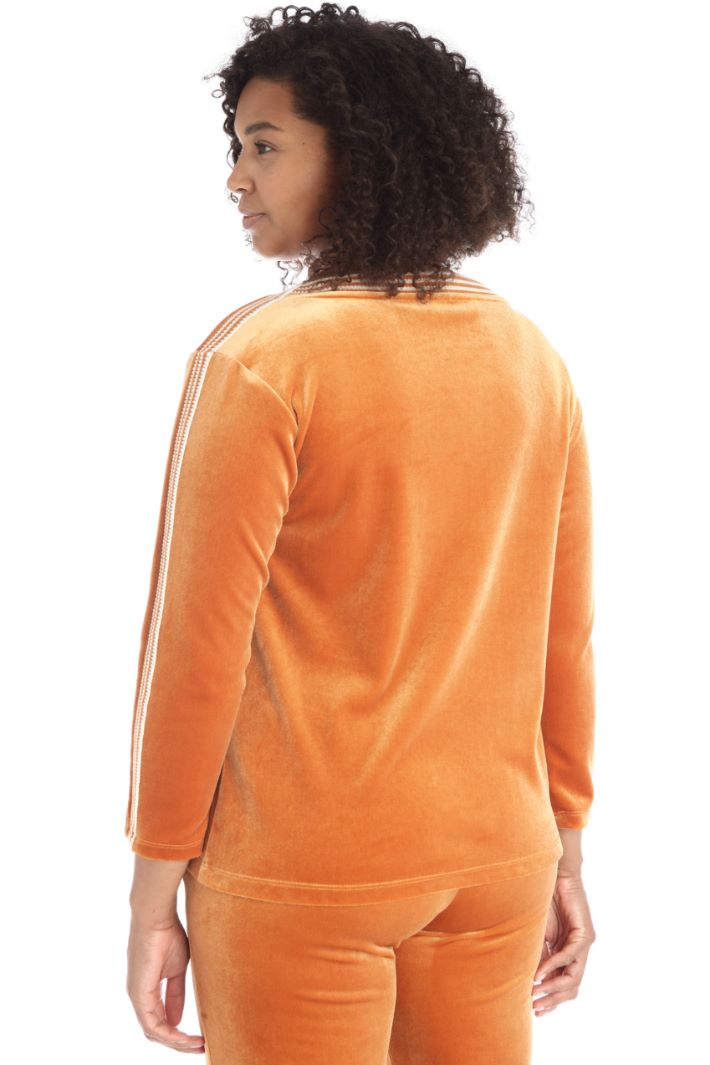 Felpa in jersey velluto Fashion Market Felpa in jersey velluto Fashion Market