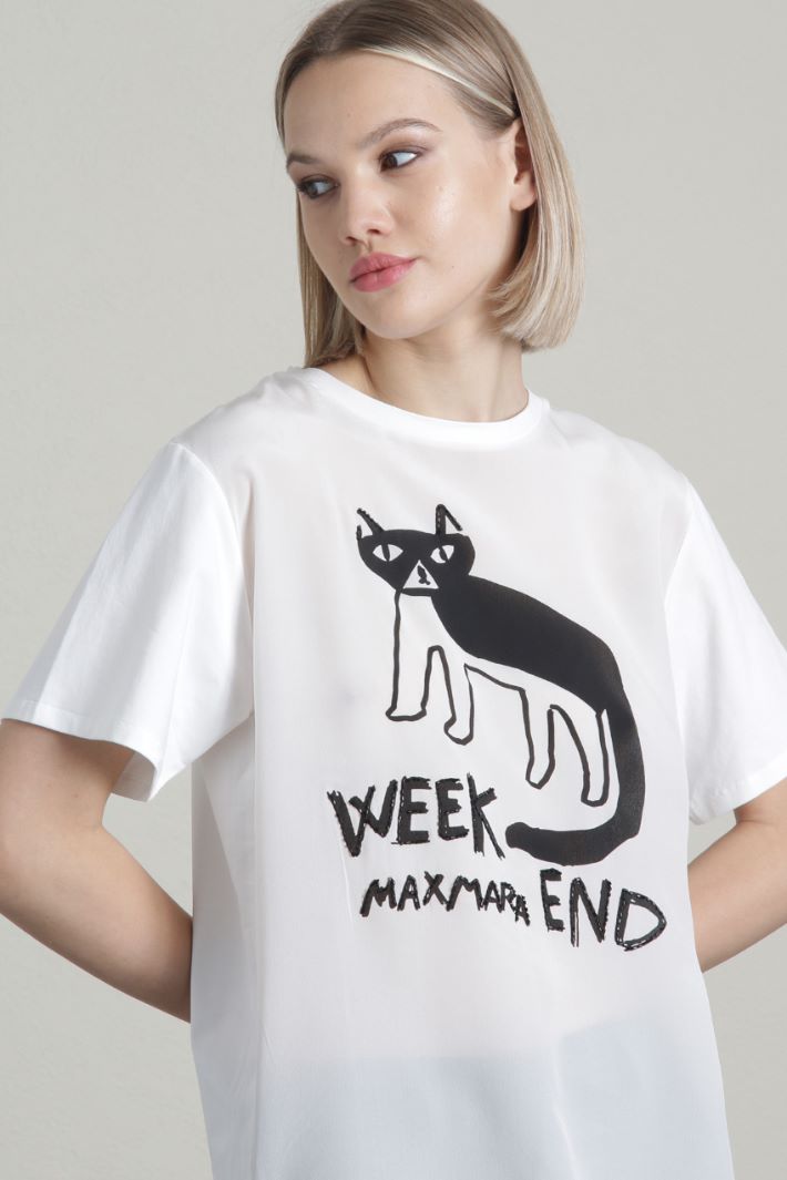 T-shirt in crepé de chine Fashion Market T-shirt in crepé de chine Fashion Market