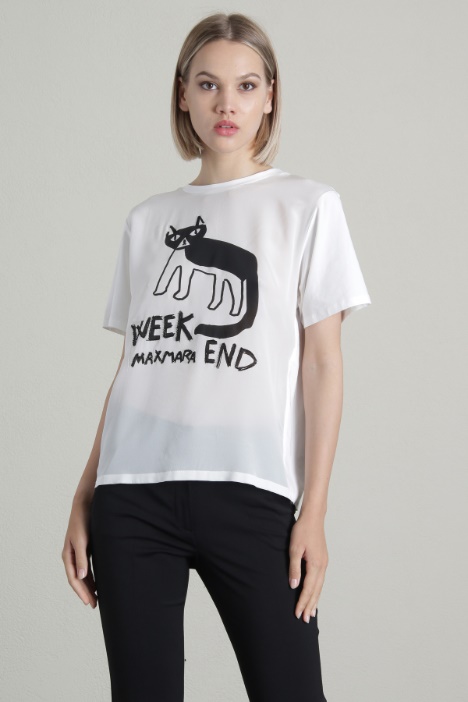 T-shirt in crepé de chine Fashion Market