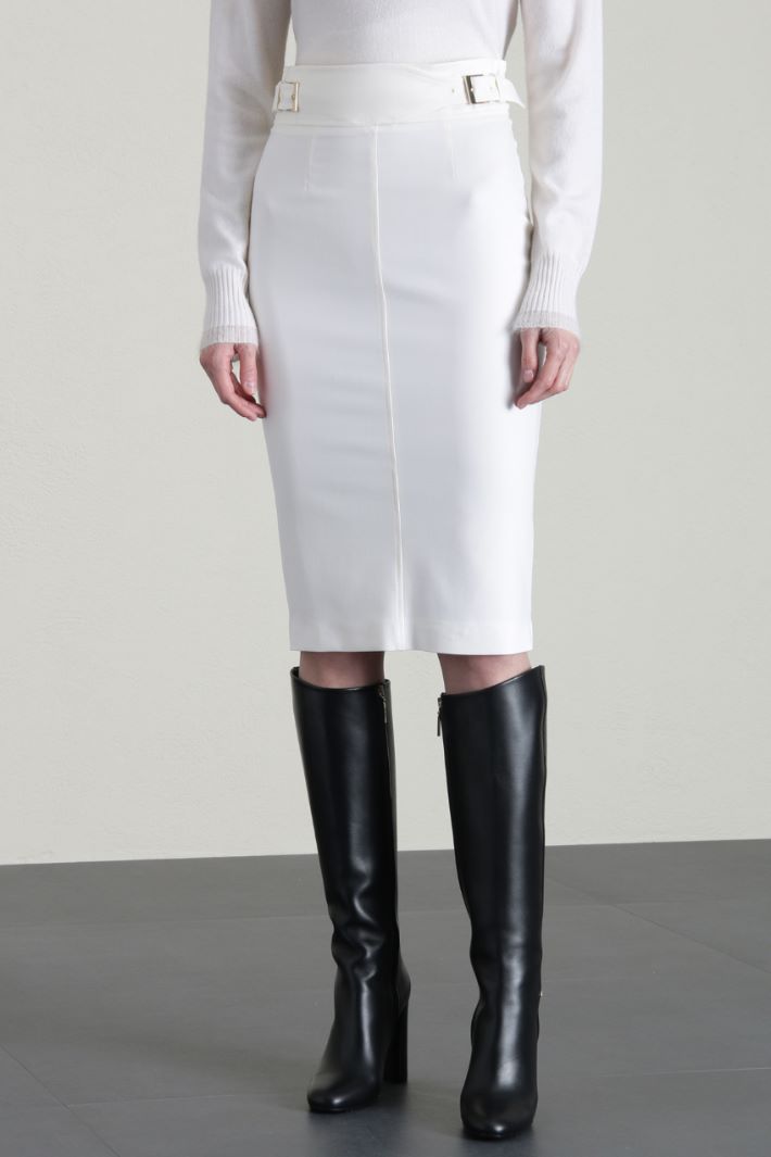 Gonna in saglia con cinturini Fashion Market