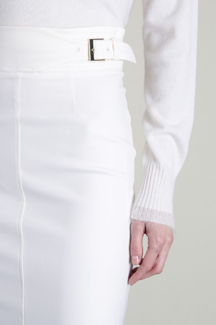 Gonna in saglia con cinturini Fashion Market