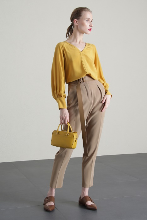 Pantaloni baggy in cady  Fashion Market