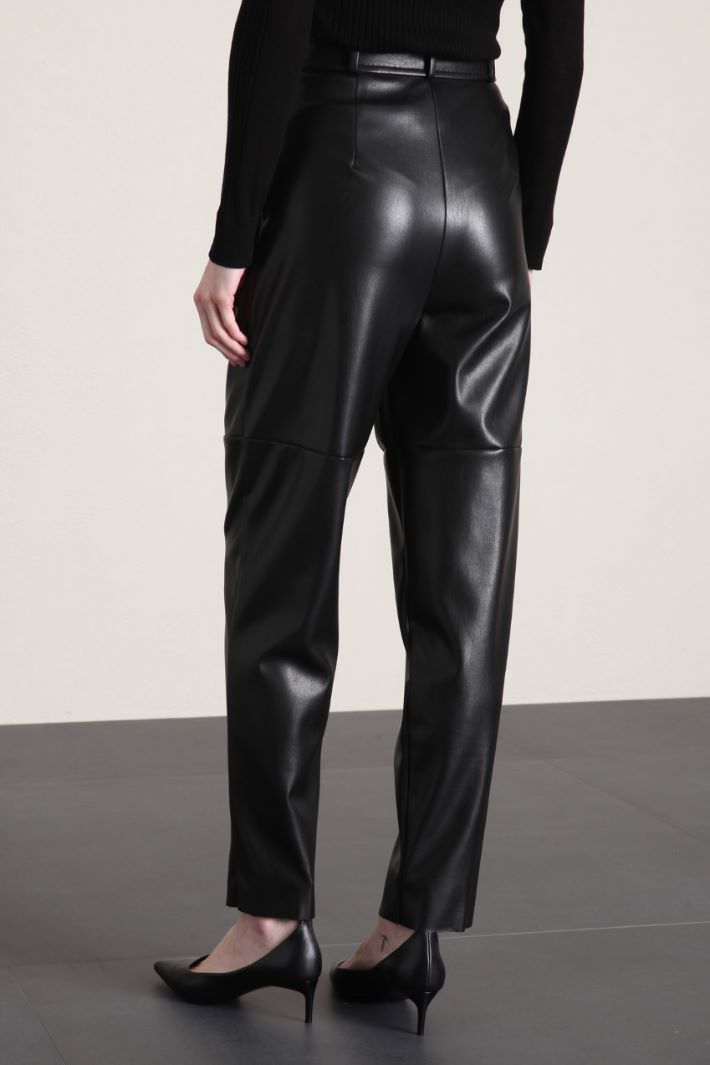 Pantaloni baggy in similpelle Fashion Market