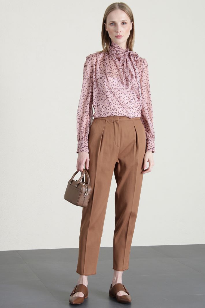 Blusa in chiffon di pura seta Fashion Market