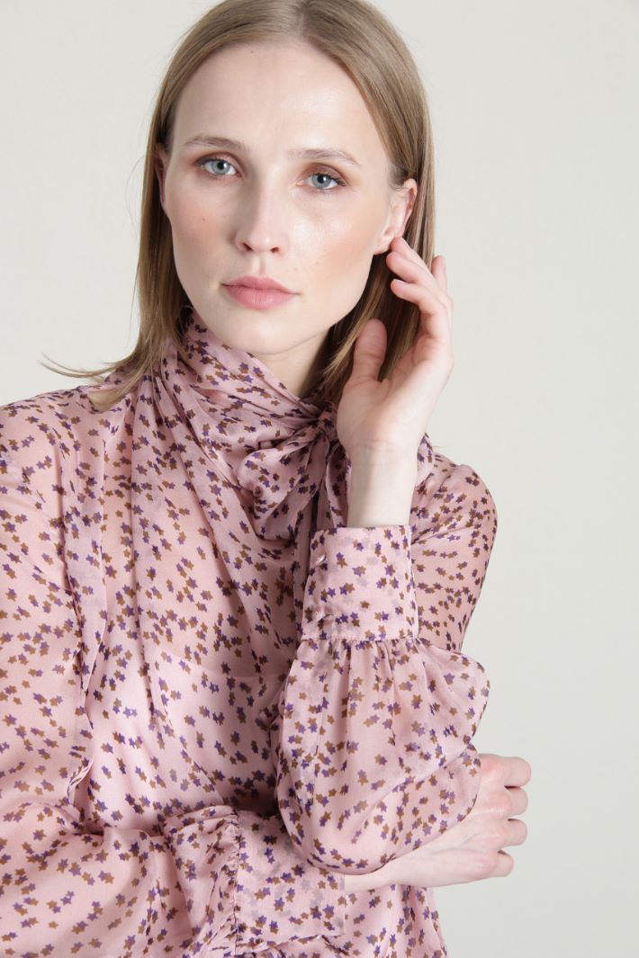 Blusa in chiffon di pura seta Fashion Market