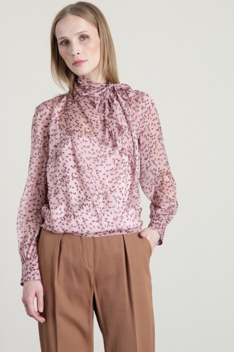 Blusa in chiffon di pura seta Fashion Market