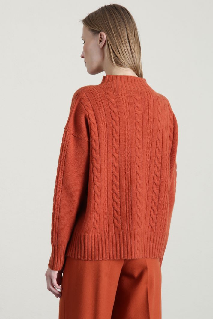 Dolcevita a trecce in lana Fashion Market