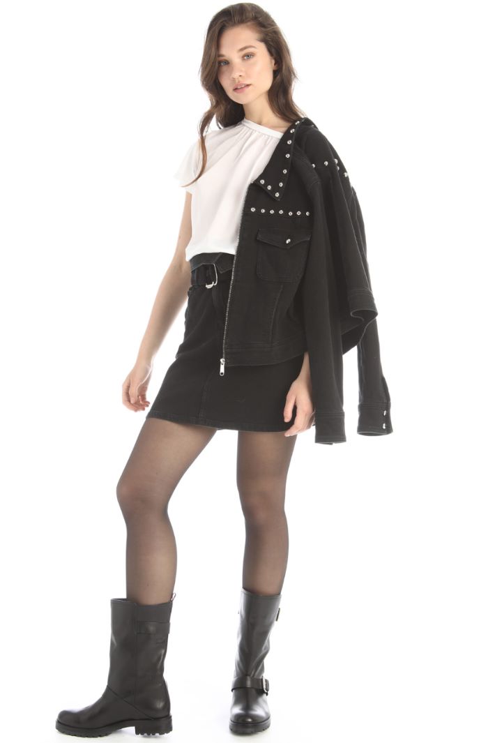 Minigonna in denim di cotone Fashion Market Minigonna in denim di cotone Fashion Market