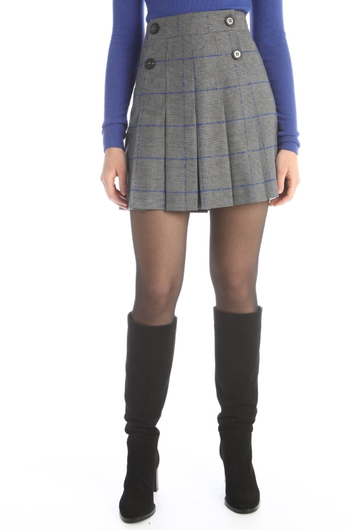 Minigonna a pieghe in flanella Fashion Market Minigonna a pieghe in flanella Fashion Market