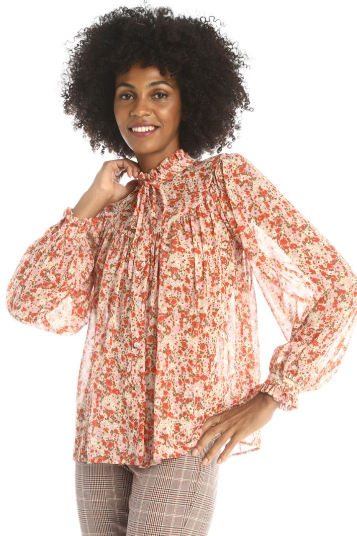 Blusa in georgette stampata Fashion Market Blusa in georgette stampata Fashion Market