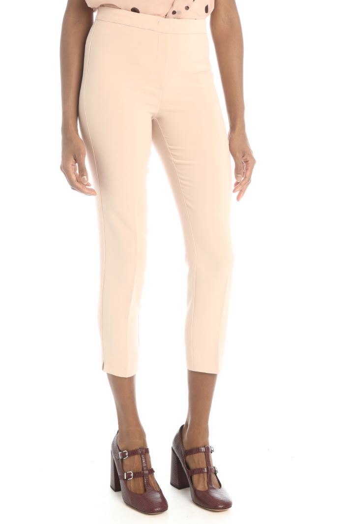 Pantaloni a sigaretta in cady Fashion Market