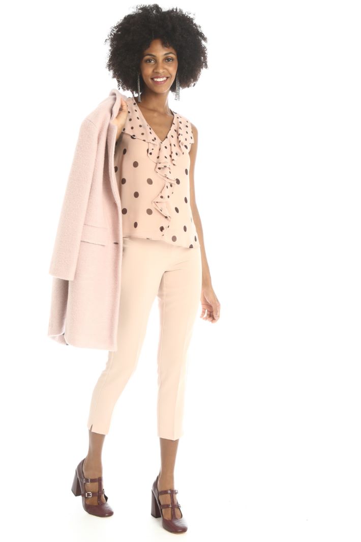 Pantaloni a sigaretta in cady Fashion Market