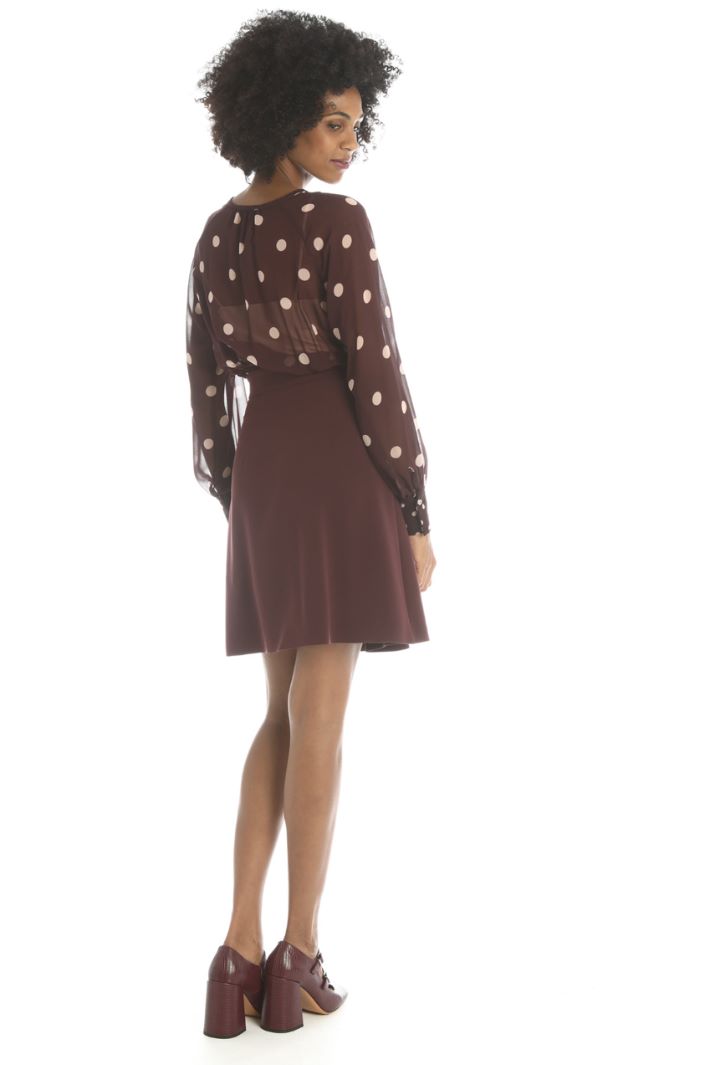 Abito in georgette e cady Fashion Market Abito in georgette e cady Fashion Market