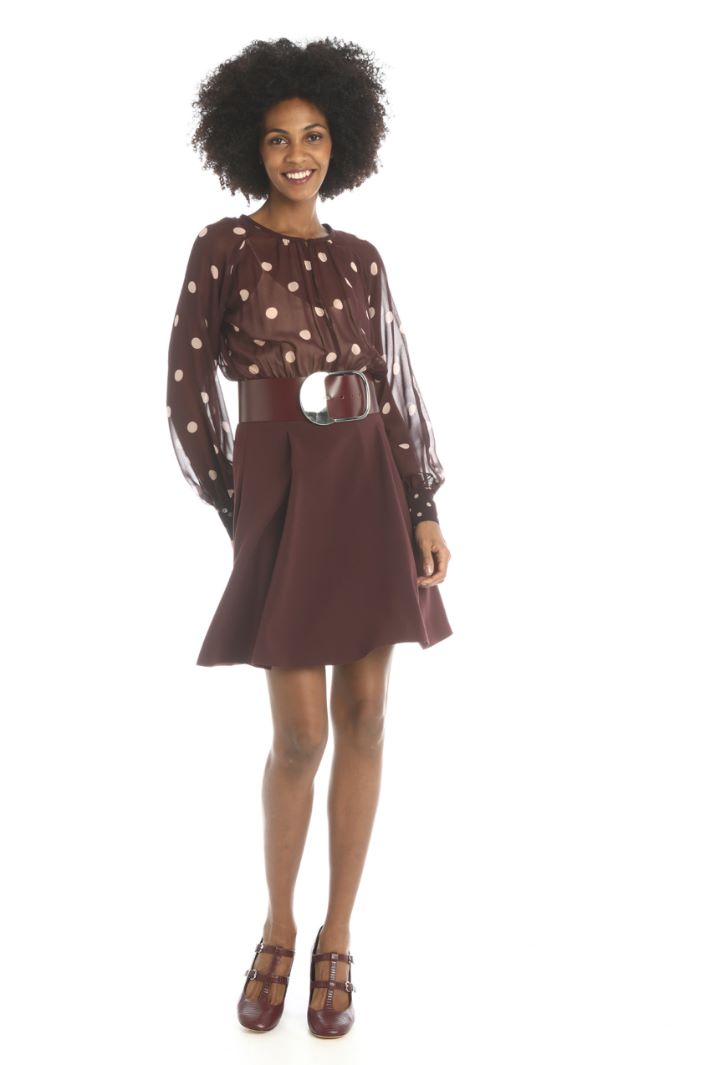 Abito in georgette e cady Fashion Market Abito in georgette e cady Fashion Market