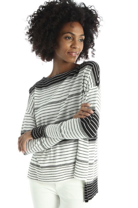 Maglia over in cotone e seta Fashion Market