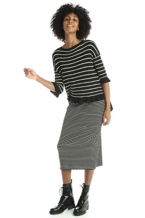 Maglia con fondo asimmetrico Fashion Market